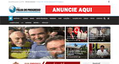 Desktop Screenshot of folhadoprogresso.com.br